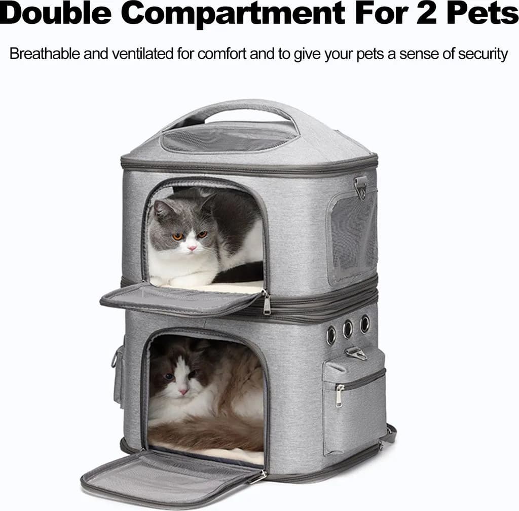 Podwójny transporter dla kotów – komfort i bezpieczeństwo w podróży